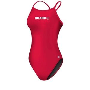 Women’s Watermen red lifeguard swimsuit size 28
